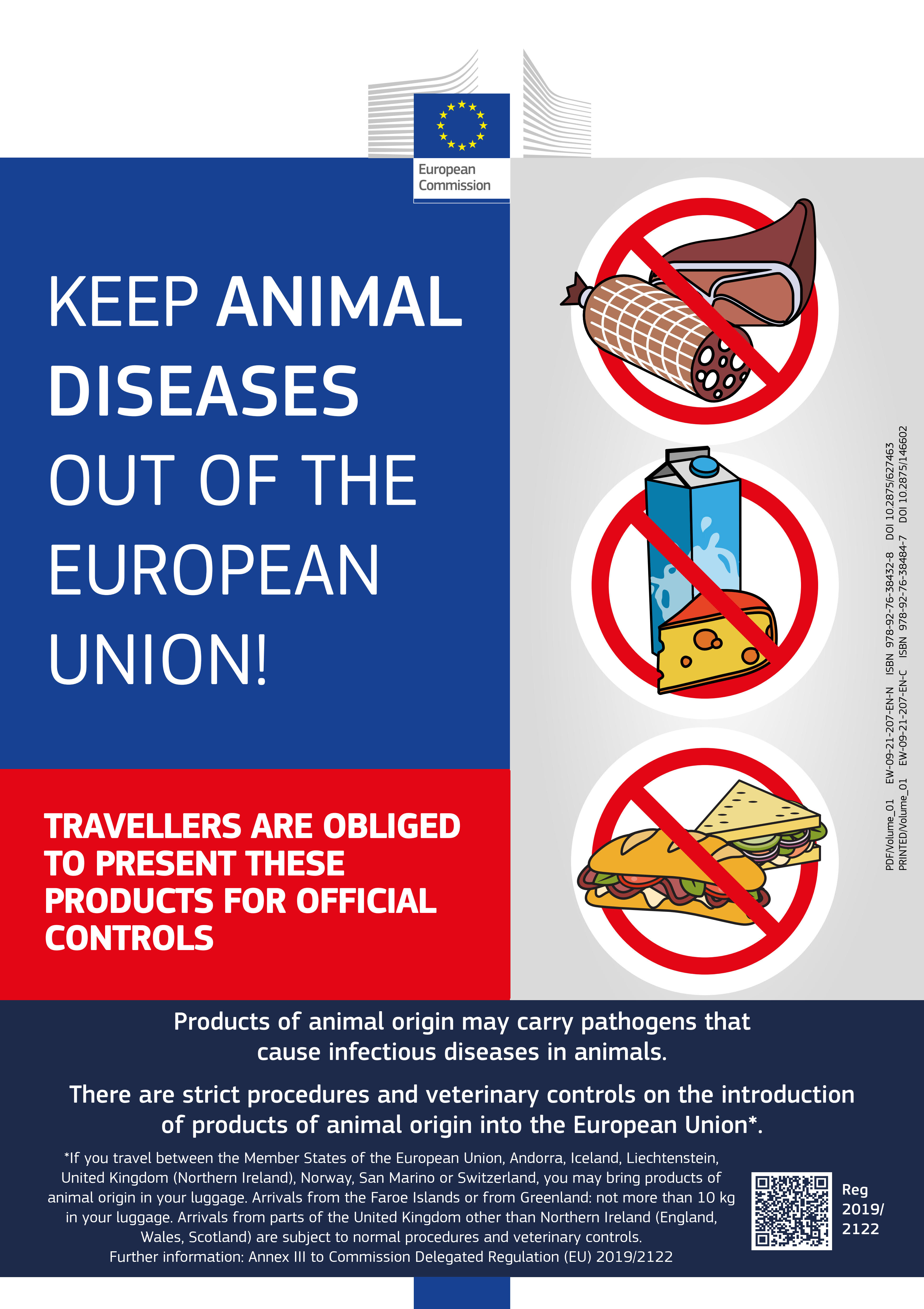 Poster "Keep Animal Diseases out of the European Union"