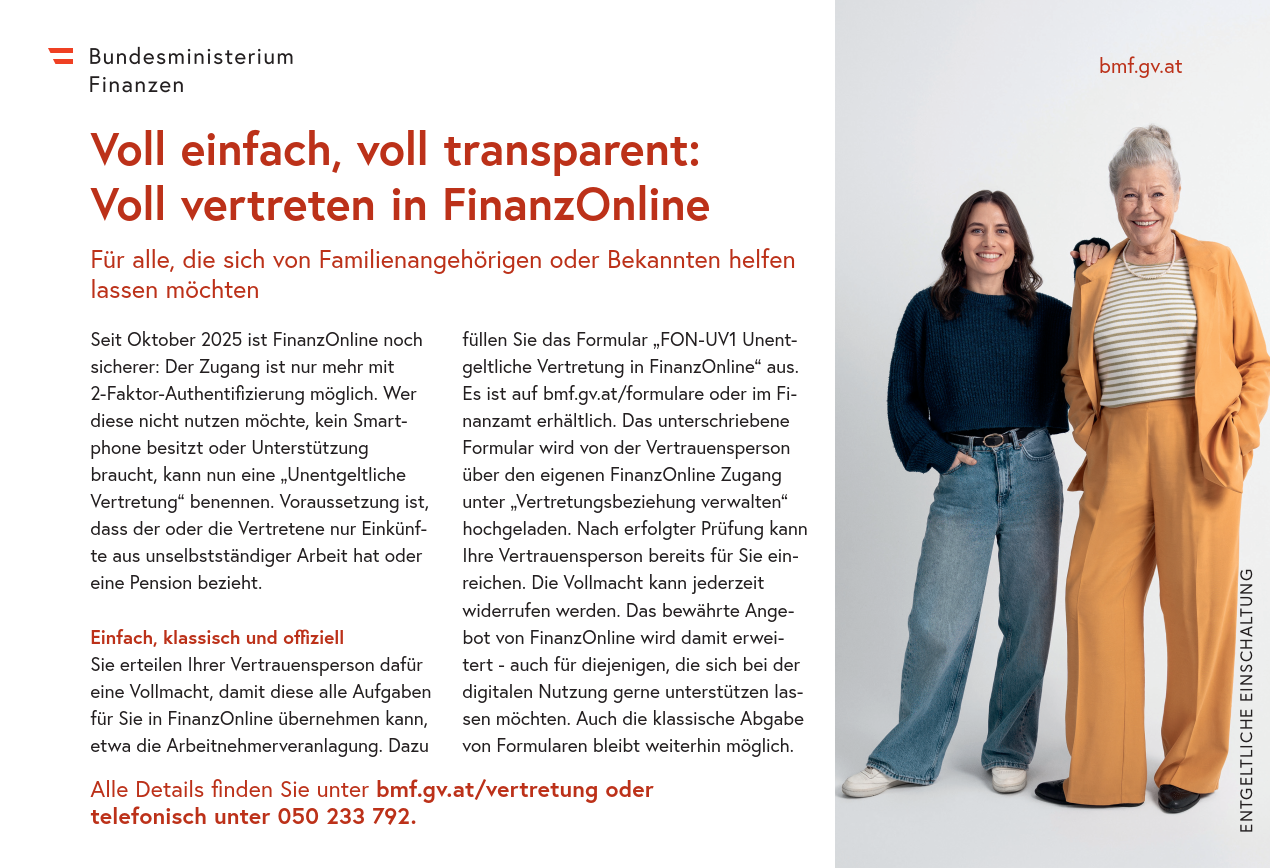 Printsujet Unentgeltliche Vertretung