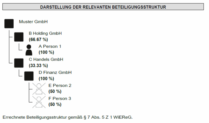 Beispiel für eine Beteiligungsstruktur